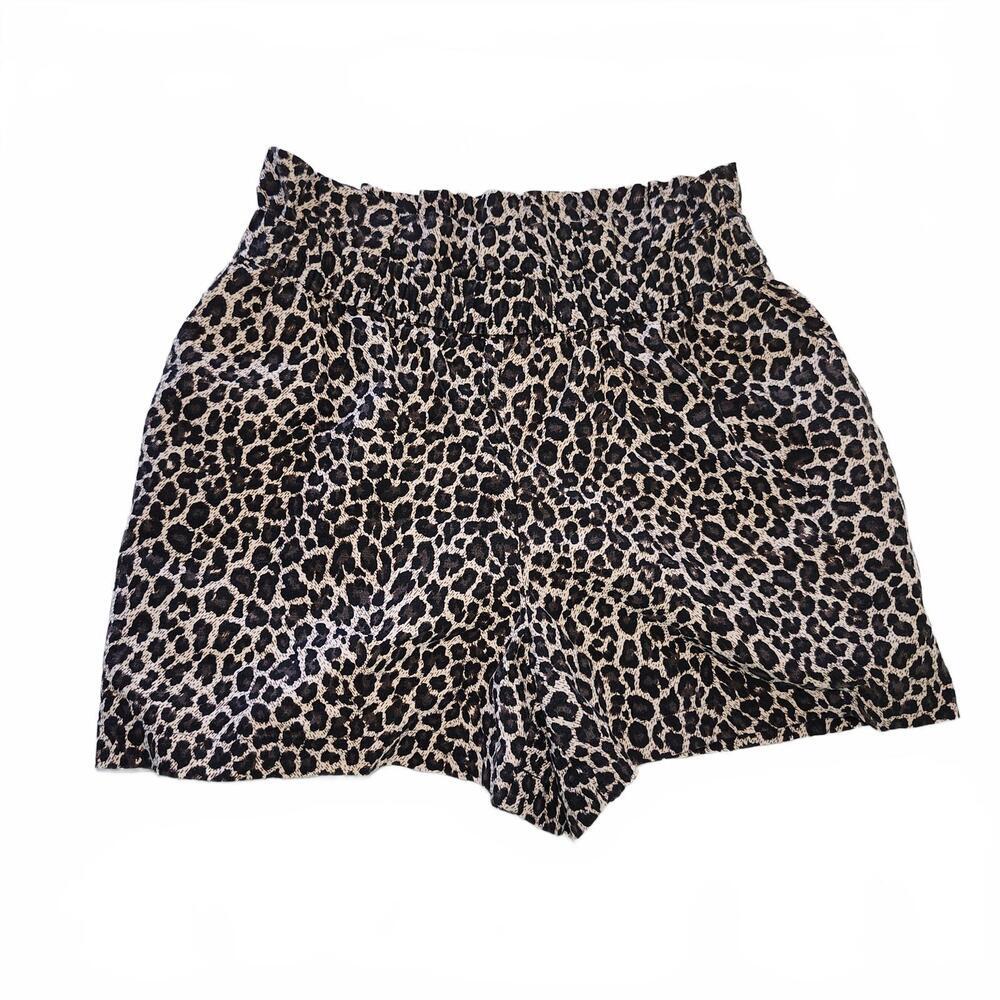 Express Women's High Waist Leopard Print Shorts XS